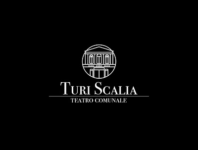 Turi Scalia - Teatro Comunale branding design identity illustration illustrator lettering logo type typography vector