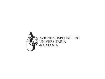 Azienda Ospedaliero Universitaria di Catania branding design identity illustration illustrator lettering logo type typography vector