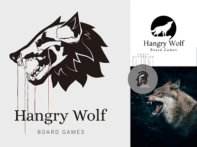 Hangry Wolf Logo angry artwork branding creative death stranding design graphics hangry wolf illustration logo logodesign logoinspiration vector wolf wolf logo