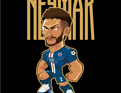 Neymar branding design illustration tshirt art tshirtdesign vector art