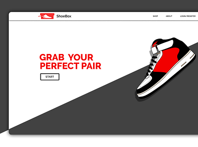 Shoebox landing Page figma ui uidesign webdesign website design