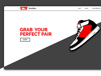 Shoebox landing Page