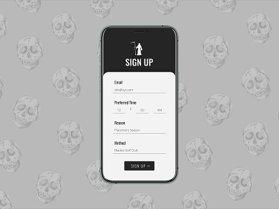 SignUp Screen - DailyUI Challenge#001