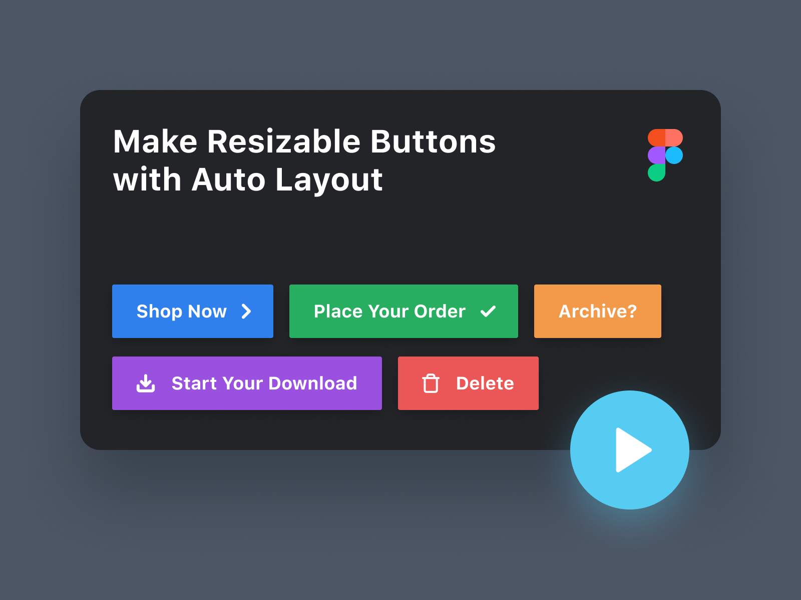 How to Make Resizable Buttons with Auto Layout in Figma by Dennis
