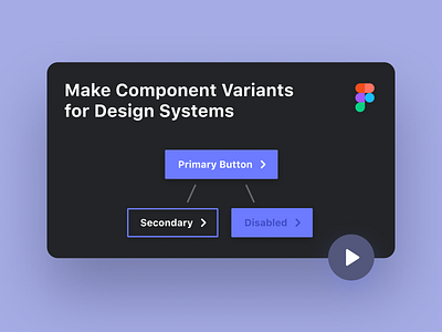 How to Make Component Variants for Design Systems in Figma component design system figma figmadesign product thumbnail tips tricks tutorial variants video youtube