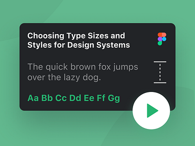 How to Choose Type Sizes for Product Design Systems design system figma font font size inter product design system fonts thumbnail tutorial type type size typography youtube
