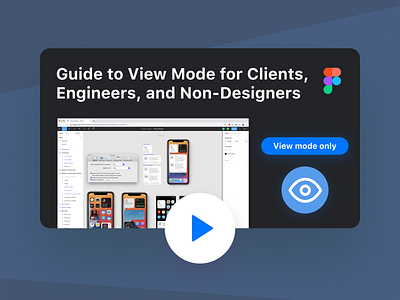 A Guide to Figma View Mode for Clients, Engineers, and more! app design apple apple design design tools figma figma guide figma tutorial figma view mode product design thumbnail ui ui ux videography view mode web design youtube