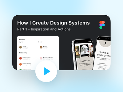 How I Create Design Systems Part 1 (Inspiration and Actions) design process design system design system process design system tutorial design systems figma figma tutorial learn design system process product design product designer startup thought process thumbnail tutorial walkthrough youtube youtube channel youtube video youtuber