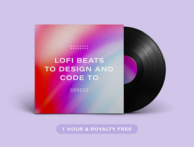 Lofi Beats to Design and Code to album album cover ambient artwork background music beats electronic gradient hiphop lofi lofi music music music design music producer musician producer royalty free uncopyrighted vinyl youtube