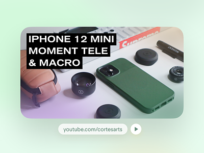 New Video! iPhone 12 Mini + Moment Telephoto Lens and Case branding camera cinematography creativity design gear graphic design influencer iphone iphone 12 iphone 12 mini minimalism moment photography review tech thumbnail ux video youtube