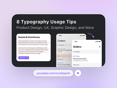 Practical Typography Tips Video advanced beginner figma font gradient graphic design lettering product design thumbnail tips tips and tricks tutorial type typography ui ux ux design web design youtube youtuber