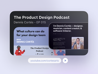 Product Design Podcast Feature advice career design podcast early designer first designer leader podcast product design story tips tricks video