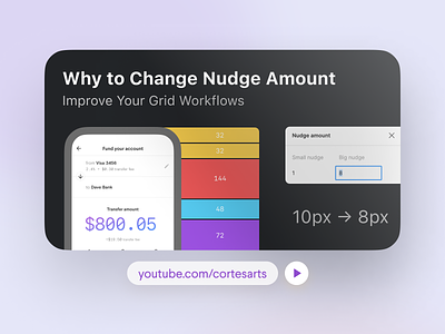 How and Why to Change Nudge Amount in Figma amount design youtube figma tutorial improve nudge product design thumbnail tutorial ui ux video web design workflow youtube youtuber