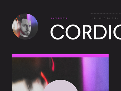 Existencia by Cordio Branding 3d abstract ambient branding cordio disc lofi music music production noise sonder spotify texture