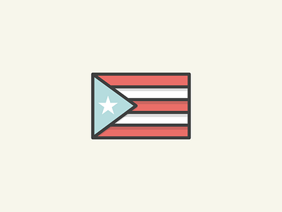 Puerto Rico carribean color dropbox essentials flat icon icons island pallet pastel puerto rico