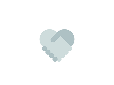 Hearts And Handshakes collaborate dropbox flat grey hand handshake heart icon icons minimal pallet share