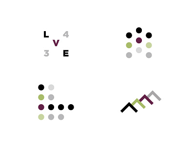 Lost Vineyard Estate Elements 1 brand branding circles dropbox flat icon icons logo minimal mountain packaging wine