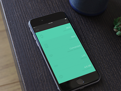 Attery Dashboard 6 app battery dashboard gradient green interface ios ios 9 iphone ui ux