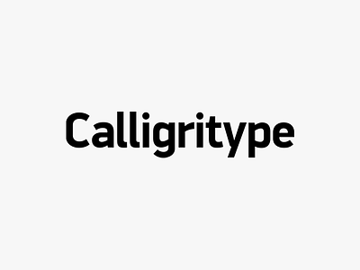 Calligritype 2.0 Logo blog branding design inspiration lettering logo logotype minimal news simple type typography
