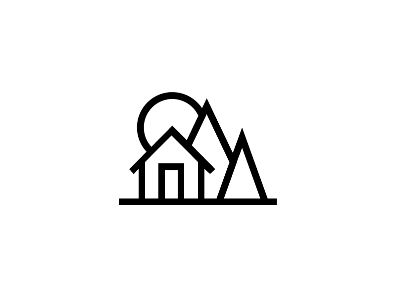  Cabin  In The Woods Logo  by Dennis Cort s on Dribbble