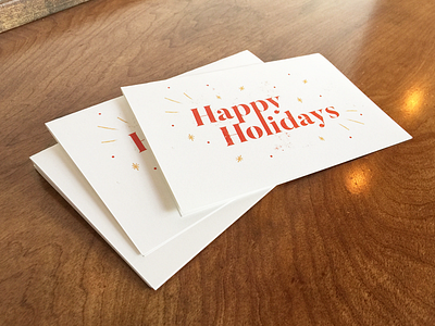 Holiday Card card christmas holidays lettering paper personal print type typography