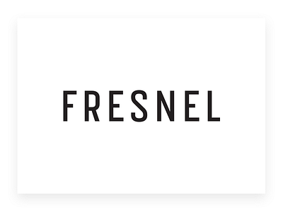 Fresnel Custom Logotype branding clean custom identity logo logomark logotype minimal simple type typography