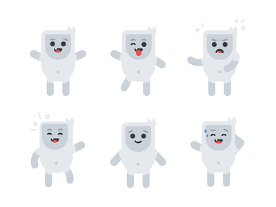 Satchy the Sasquatch character cute emotion expression icon illustration mascot minimal sasquatch simple yeti