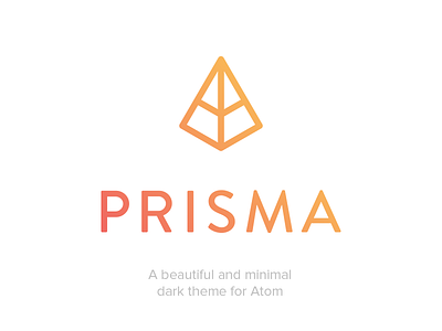 Prisma Atom Theme atom brand code development gradient icon logo prisma syntax theme ui