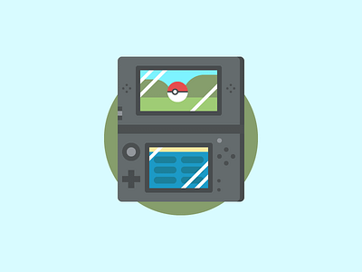 3DS 3ds gameboy games go icon illustration nintendo pokemon video