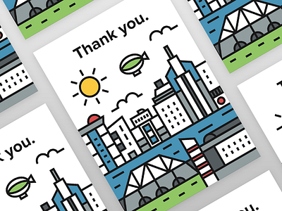 Thank You Card card greeting icon illustration nashville thank you