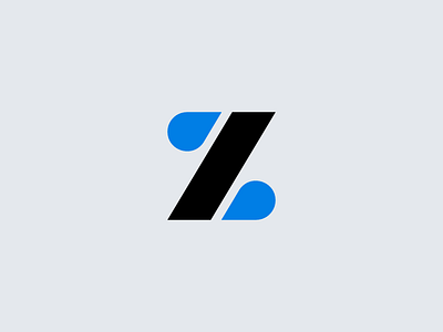 Z Water brand branding clever drip drop identity logo mark palette water z