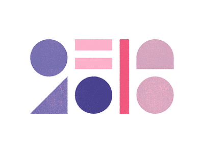 2016 2016 abstract colors composition icon illustration layout minimal new number year