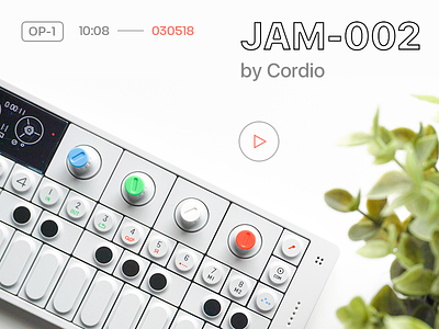 JAM-002 by Cordio ambient beat engineering hip hop jam music op 1 pocket operator production teenage video youtube