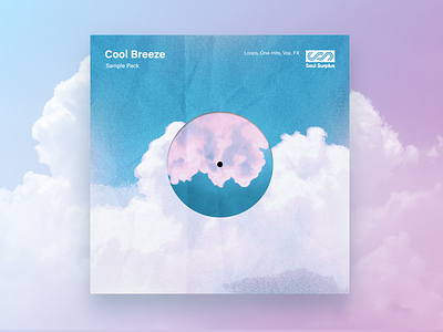 Cool Breeze Sample Pack Artwork album art art direction artwork clouds minimal music pack sample vinyl