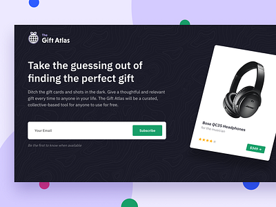 The Gift Atlas Landing Page