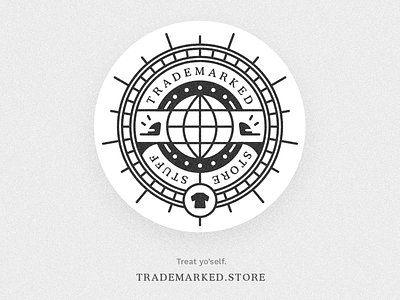 Trademark Marketing 002 apparel badge brand branding clothes clothing design icon illustration illustrator logo merch minimal typography vector