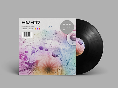 HM-07 Available Now! album album art album artwork album cover album cover design electronic hip hop jams lofi music rap space universe vinyl