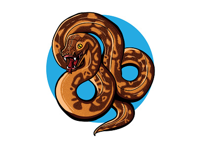 Snake animal animals art blue colors illustration illustration art illustrator snake