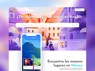 Travel App Landing Page