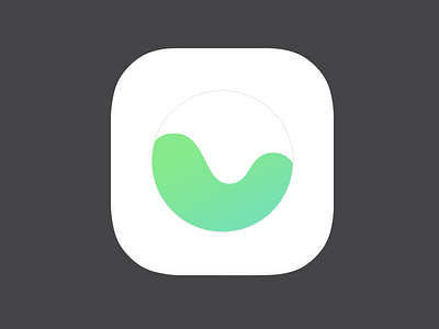 Budget App Icon app budget graph green icon ios logo wave