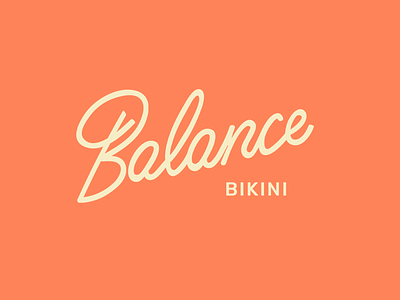 Logotype Bikini handletter logotype typogaphy