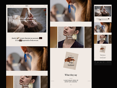Quire - Landing Page Design design ecommerce shop minimal modern ui ux webdesign