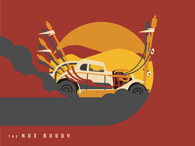 Mad Max Nux Buggy car design dkng icon illustration illustrator mad max vector