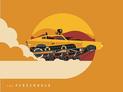Mad Max Peacemaker art car design dkng icon illustration illustrator mad max movie series vector