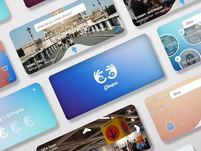 Glimpse Mobile App mobiel app ui ui design
