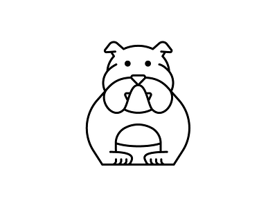 Bulldog Icon animal icons avma bulldog