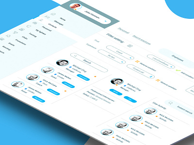 dashboard clear crm design digital interface site ui userexperience ux web