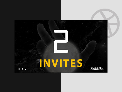 2 dribbble Invites