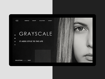 Grayscale_2 black clear design digital grayscale interface pegs service site ui ux web