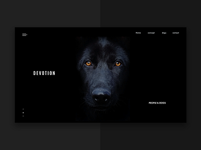 Devotion black clear design digital interface pegs site ui ux web